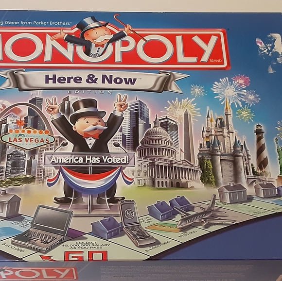 Monopoly Here and Now W/ Collectible Pewter - Picture 2 of 16